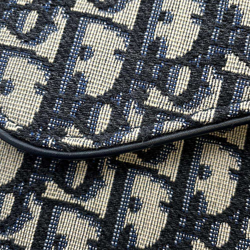 Christian Dior Shoulder Bag Saddle Canvas Oblique Trotter - Picture 6 of 11